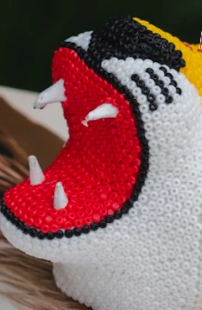 Papier Mâché & Seed Beads, a handwoven Colombian natural fiber from Colombia